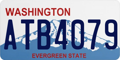 WA license plate ATB4079