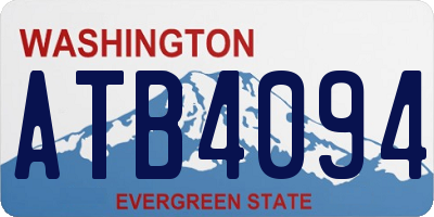 WA license plate ATB4094