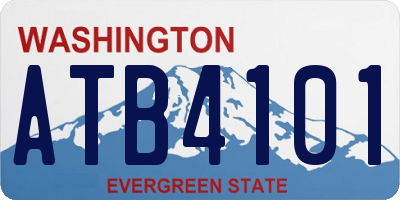 WA license plate ATB4101
