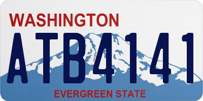 WA license plate ATB4141