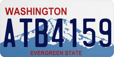 WA license plate ATB4159
