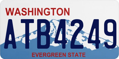 WA license plate ATB4249