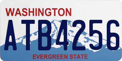 WA license plate ATB4256