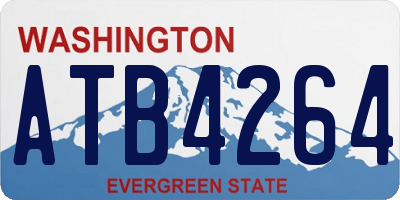 WA license plate ATB4264