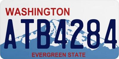 WA license plate ATB4284