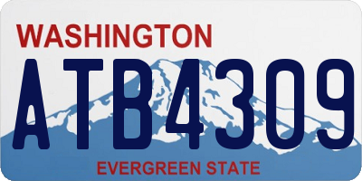 WA license plate ATB4309
