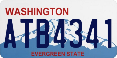 WA license plate ATB4341