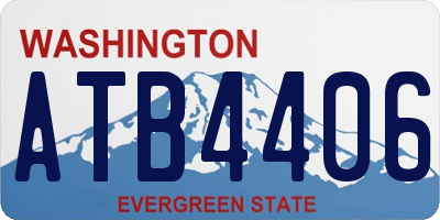 WA license plate ATB4406