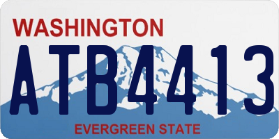 WA license plate ATB4413