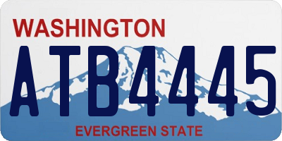 WA license plate ATB4445