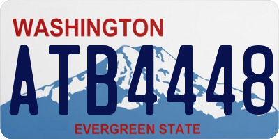WA license plate ATB4448