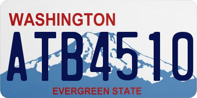WA license plate ATB4510