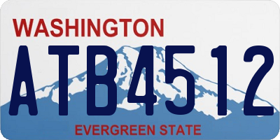 WA license plate ATB4512