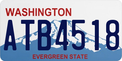 WA license plate ATB4518