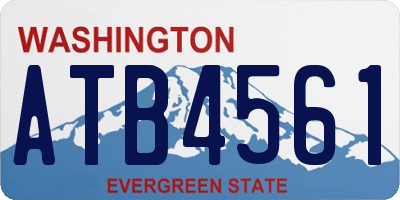WA license plate ATB4561