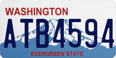WA license plate ATB4594