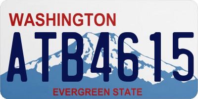 WA license plate ATB4615