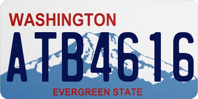 WA license plate ATB4616