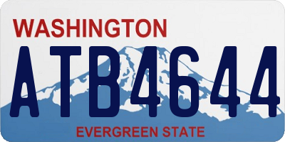 WA license plate ATB4644