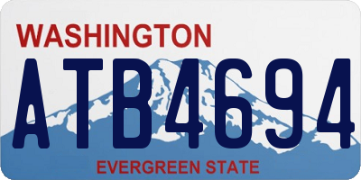 WA license plate ATB4694
