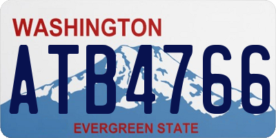 WA license plate ATB4766