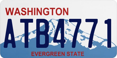 WA license plate ATB4771