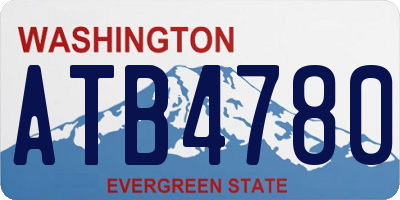 WA license plate ATB4780