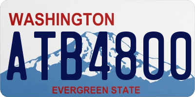 WA license plate ATB4800