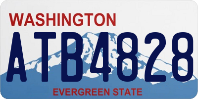 WA license plate ATB4828