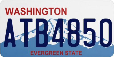 WA license plate ATB4850