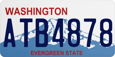 WA license plate ATB4878