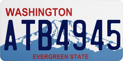 WA license plate ATB4945