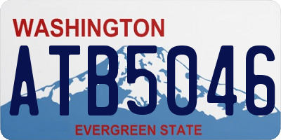 WA license plate ATB5046