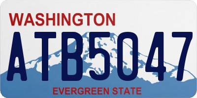WA license plate ATB5047