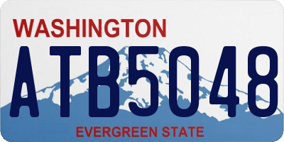 WA license plate ATB5048