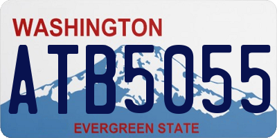 WA license plate ATB5055