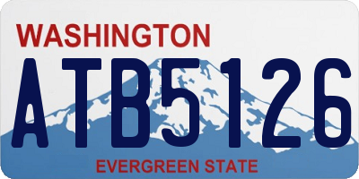 WA license plate ATB5126