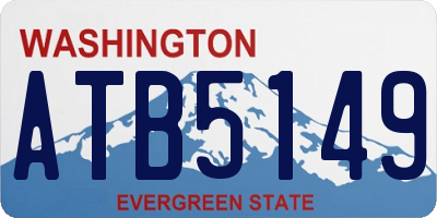 WA license plate ATB5149