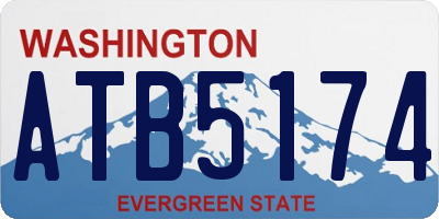 WA license plate ATB5174