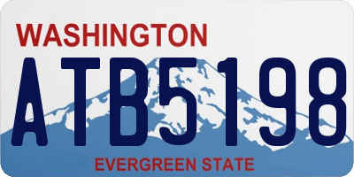 WA license plate ATB5198