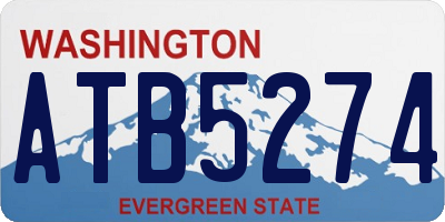 WA license plate ATB5274