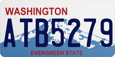 WA license plate ATB5279
