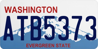 WA license plate ATB5373