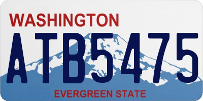 WA license plate ATB5475
