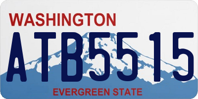 WA license plate ATB5515