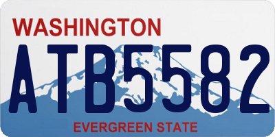 WA license plate ATB5582