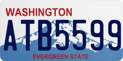WA license plate ATB5599