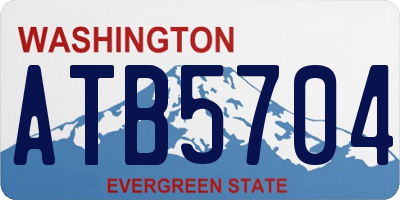 WA license plate ATB5704