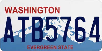 WA license plate ATB5764