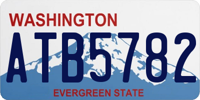 WA license plate ATB5782